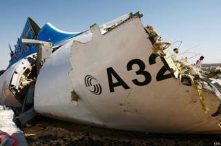обломки А321 на Синае