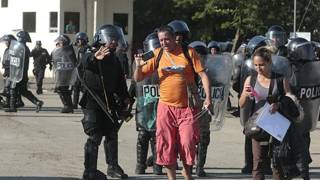Cubanos en la frontera entre Nicaragua y Costa Rica