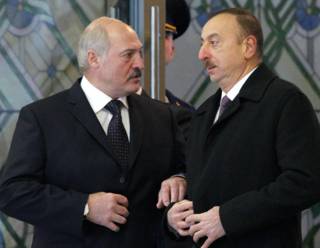 Александр Лукашенко и Ильхам Алиев в Минске
