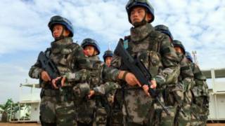 去年初,中国向南苏丹派出了第一个步兵营执行维和行动。