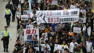 Masu Zanga zanga a Hong Kong