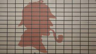 Mosaico de Sherlock Holmes en Baker Street Station