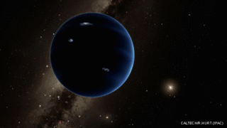 Imagen de cómo se vería el Planeta Nueve