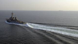 美軍柯蒂斯·威爾伯號驅逐艦(資料圖片)
