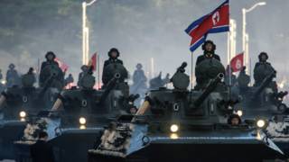 Танки на параде в КНДР