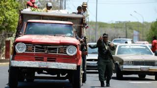 Camión varado en Venezuela