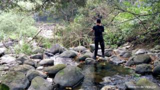 Cauce del río Atoyac, que desapareció en Veracruz, México