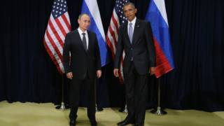 Владимир Путин и Барак Обама
