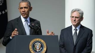 Barack Obama y Merrick Garland en la Casa Blanca