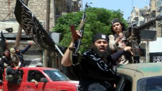 Combatientes del frente Al Nusra en Siria
