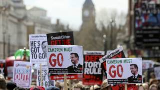 Демонстрация протеста в Лондоне
