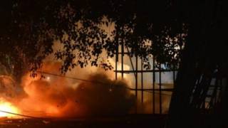 喀拉拉邦普亭阁寺烟花爆炸现场(10/4/2016)
