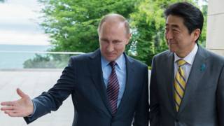Владимир Путин и Синдзо Абэ