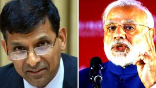 रघुराम राजन और नरेंद्र मोदी