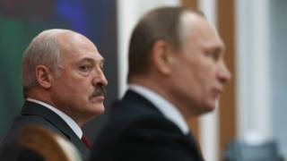 Президент России Владимир Путин и президент Белоруссии Александр Лукашенко
