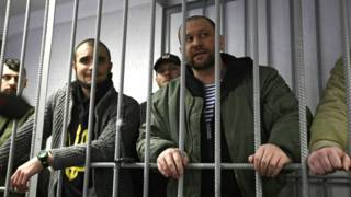 Бійці батальйону "Торнадо" у залі Оболонського суду
