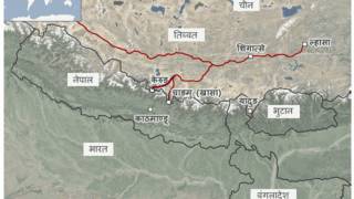 प्रस्तावित रेलमार्गको मोटामोटी नक्सा