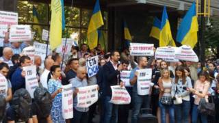 Протест под ГПУ