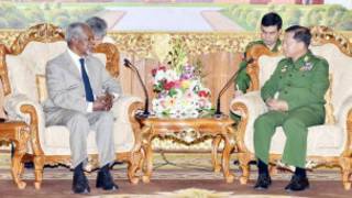 Kofi Anan and Senior General Min Aung Hlaing