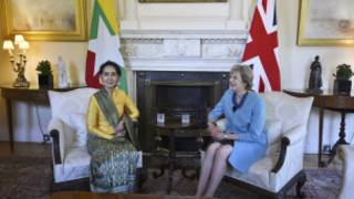 Daw Aung San Suu Kyi and Theresa May