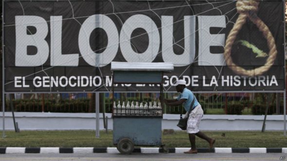aviso del embargo en Cuba