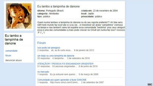 Comunidade do Orkut | Foto: BBC