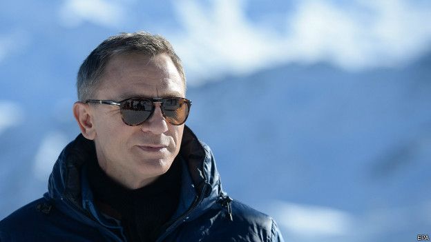 Daniel Craig em filmagem de 'Spectre'