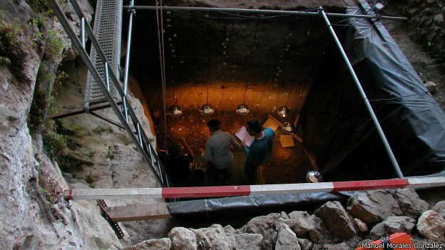 Excavación en El Mirón