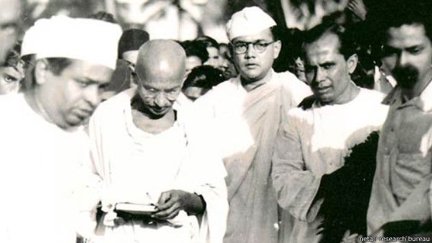 सुभाष चंद्र बोस, महात्मा गांधी