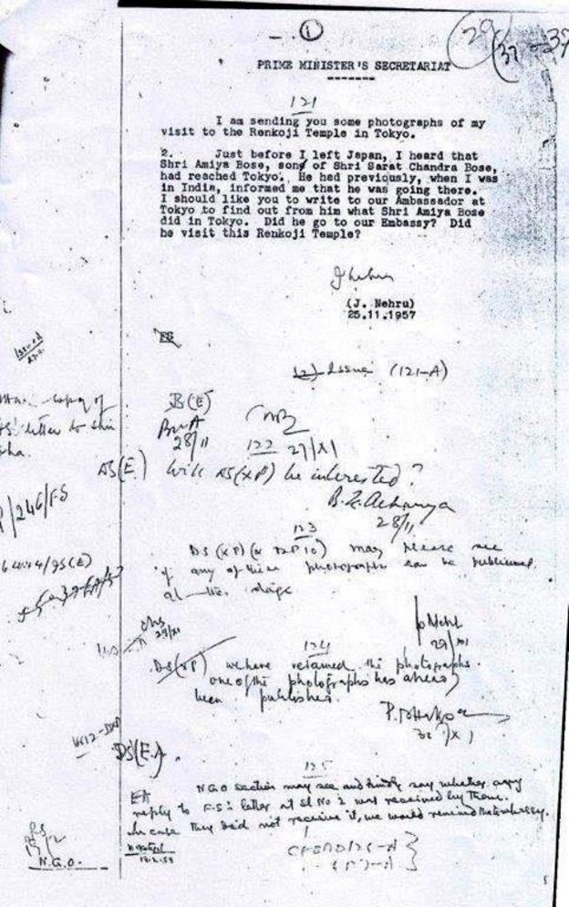 नेहरू के हाथ की लिखी चिट्ठी