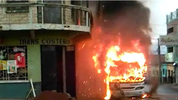 Un autobús interurbano fue quemado el pasado 28 de abril en Comayagüela. 
