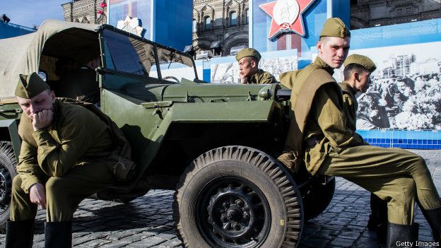 Военные после репетиции парада