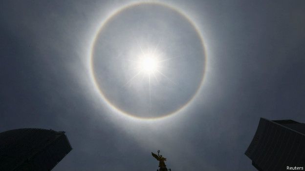 Por qué ocurre el halo solar que sorprendió a México