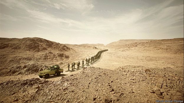 fotos, soldados, juguete, shara occidental, frente polisario, simon brann thorpe