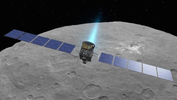 Sonda Dawn aproximándose a Ceres