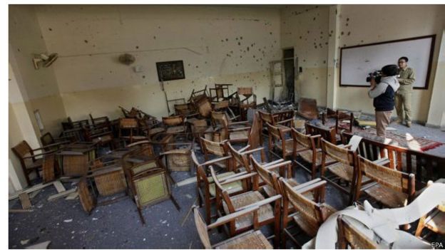 Foto del ataque en Peshawar, diciembre 2014