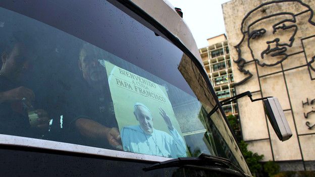 Afiche con la imagen de Francisco