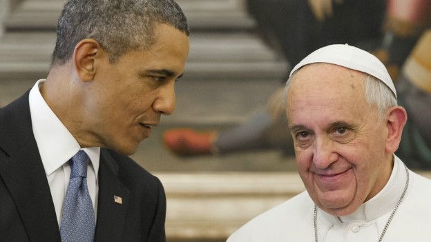 Barack Obama y el papa Francisco.