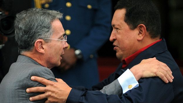 Álvaro Uribe, Hugo Chávez