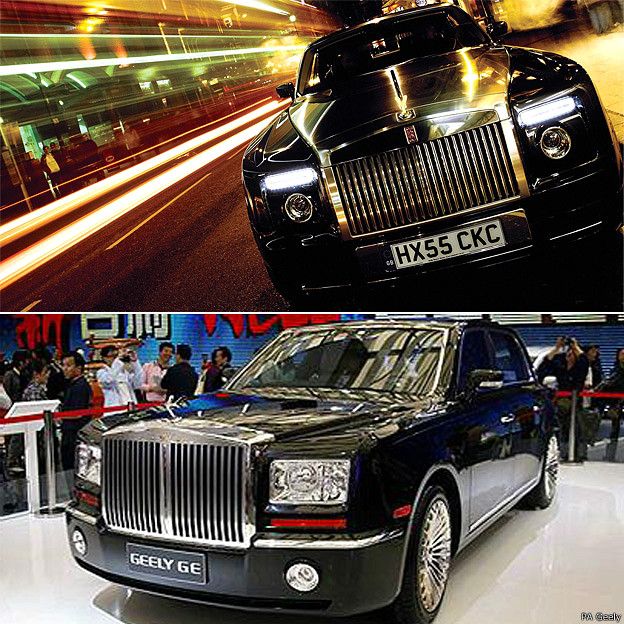 Rolls-Royce Phantom y Geely GE 