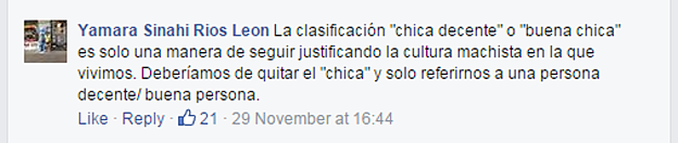 Una cita de Facebook