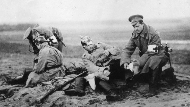 Heridos atendidos en Pirmera Guerra Mundial