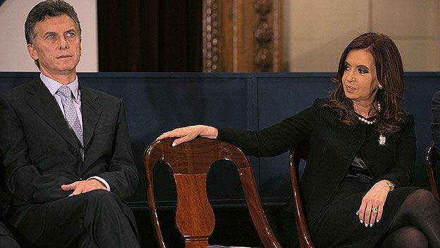 Mauricio Macri y Cristina Fernández