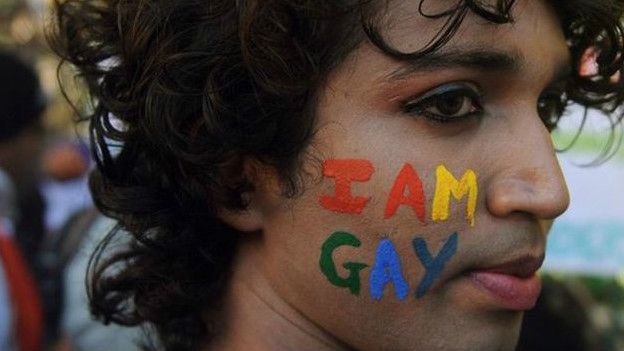 Ativista gay na Índia | AFP