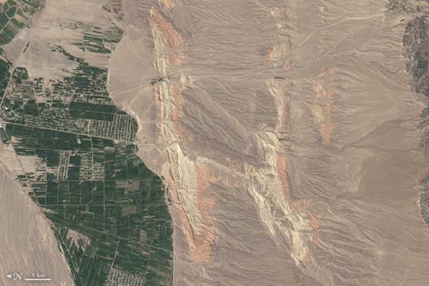Suroeste de Kirguistán. Foto: NASA