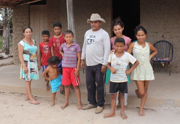 Francisca Maria Mimora, una maestra de la escuela en Turi do Augusto. 