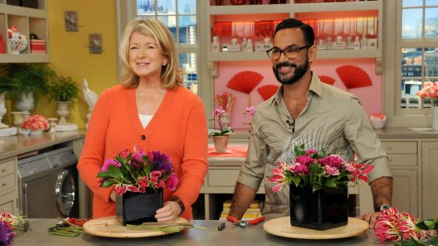 Martha Stewart y Oscar Mora