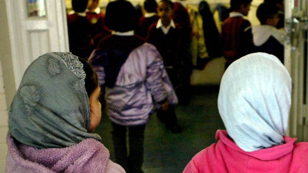 Escolares musulmanes en Reino Unido