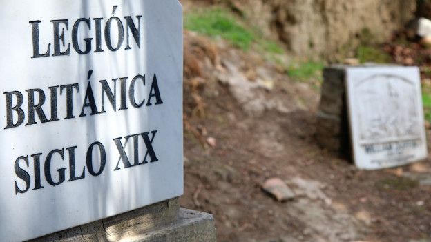 Placa que hace referencia a la Legión Británica