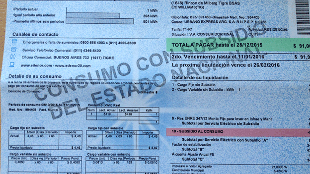 Boleta de luz